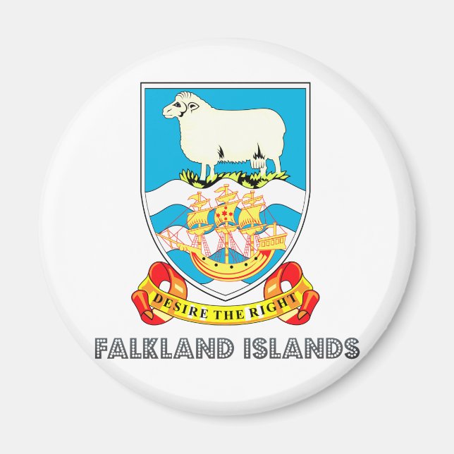 Falklandsöarna Jackar om Arm Magnet (Framsidan)