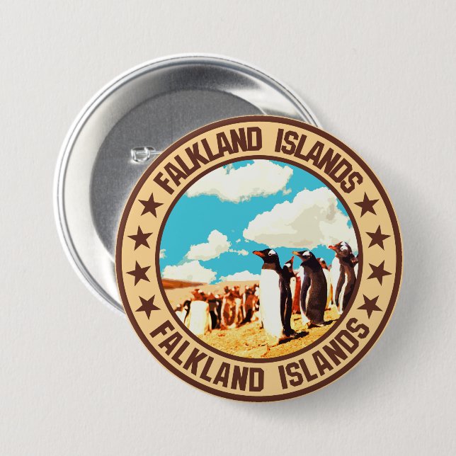 Falklandsöarna Knapp (Framsida & baksida)