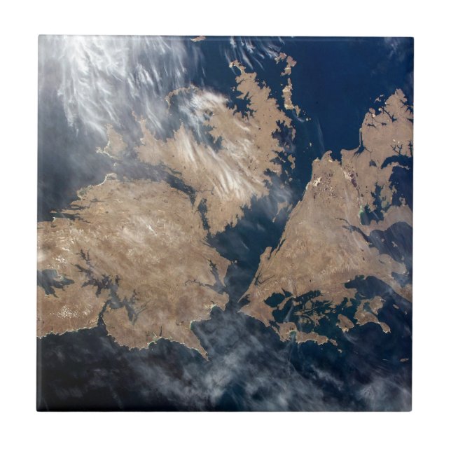 Falklandsöarna (ön Malvinas). Kakelplatta (Framsidan)