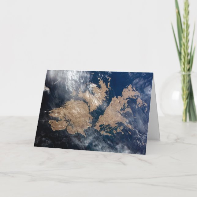 Falklandsöarna (ön Malvinas). Kort (Framsida)