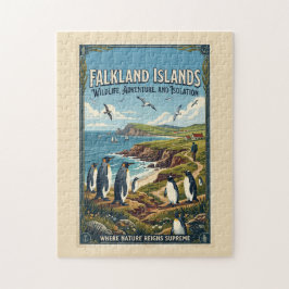 Falklandsöarna Resa Affisch Pussel