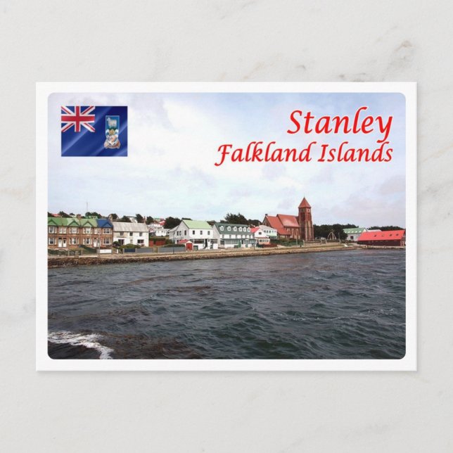 Falklandsöarna - Stanley - Vykort (Framsida)