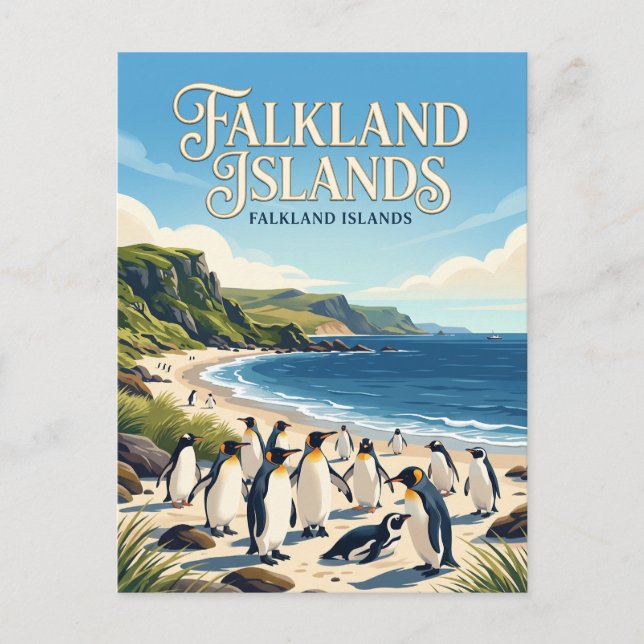 Falklandsöarna Vykort (Framsida)