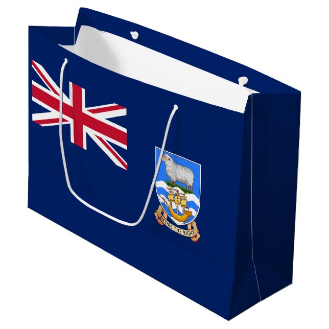 Falklandsöarnas flagga (Framsidan Vinklad)