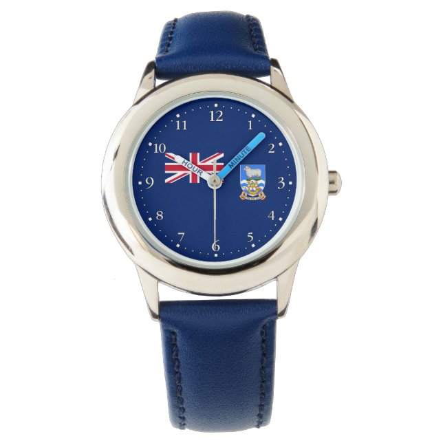 Falklandsöarnas flagga armbandsur (Framsida)