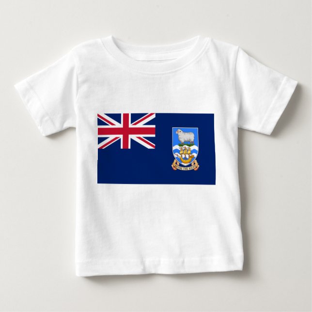 Falklandsöarnas flagga (British Territory) T Shirt (Framsida)