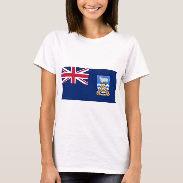 Falklandsöarnas flagga (British Territory) T Shirt (Framsida)