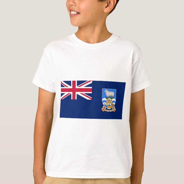 Falklandsöarnas flagga (British Territory) T Shirt (Framsida)