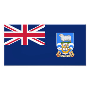 Falklandsöarnas flagga fototryck