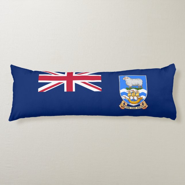 Falklandsöarnas flagga kroppskudde (Framsidan)