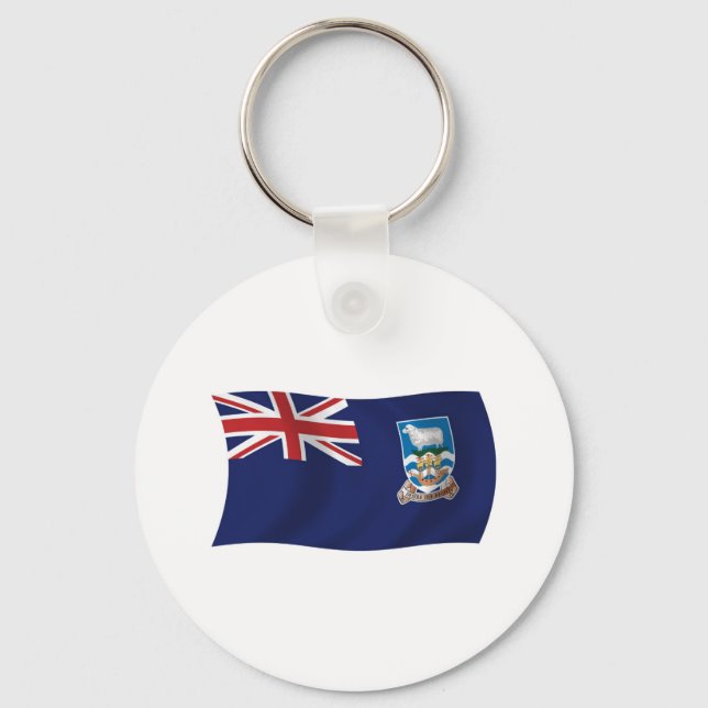 Falklandsöarnas flagga Nyckelring (Framsida)