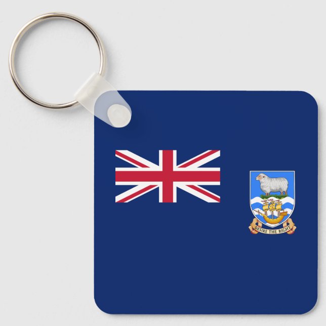 Falklandsöarnas flagga nyckelring (Framsida)