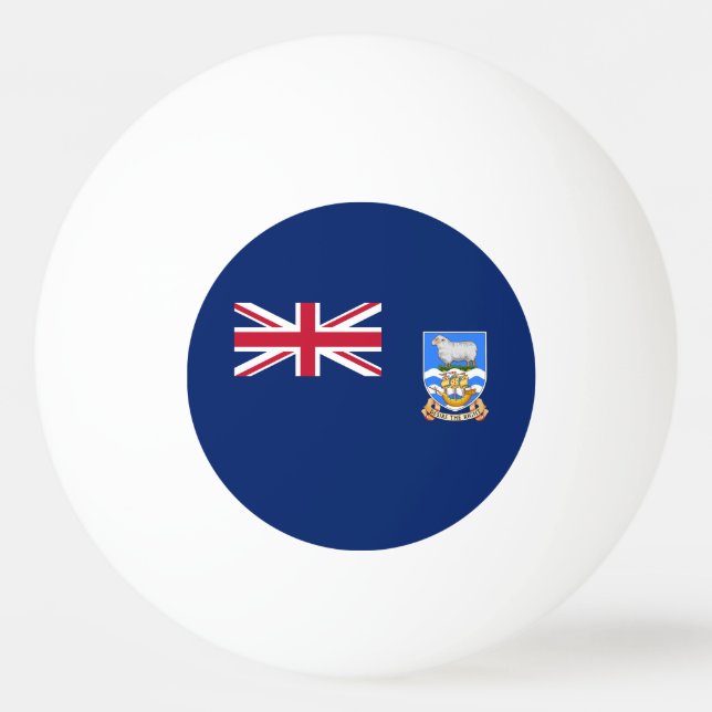 Falklandsöarnas flagga pingisboll (Framsidan)