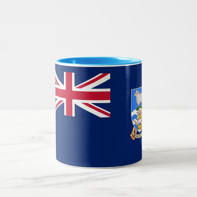 Falklandsöarnas flagga Två-Tonad mugg (Center)