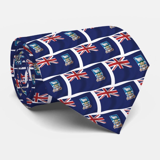 Falklandsöarnas flaggband slips (Rullad)