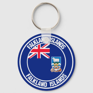 Falklandsöarnas unda Emblem Nyckelring