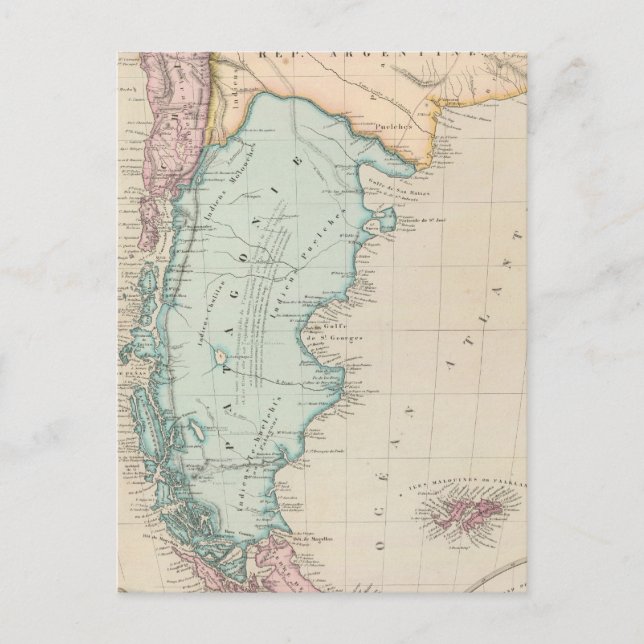 Falklandsöön Vykort (Framsida)