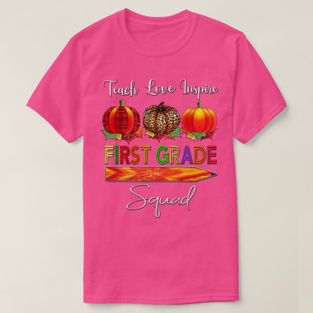 Fall 1:a Klass Lärarkatorget Tie Dye Autumn Pumkin T Shirt (Design framsida)