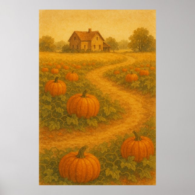 Fall 2, skördeglöd, Säsong Skriv ut Poster (Framsidan)