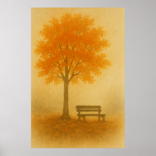 Fall 5, stillhöstmorgon, Säsong Skriv ut Poster