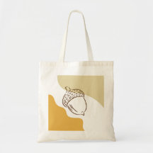 Fall Acorn med Abstrakt Shape Autumn Livsmedel Sho