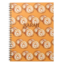 Fall Aesthetic Pumpkin roll Anteckningsbok