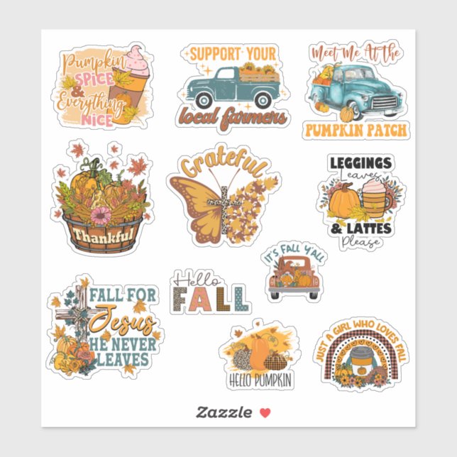 Fall Älskare Sticker Pack Klistermärken (Ark)