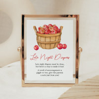 Fall Apple Basket Baby Shower Late Night Diables