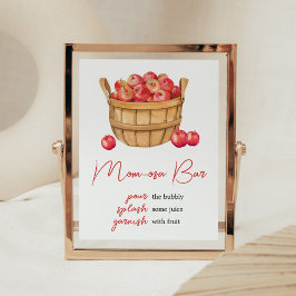 Fall Apple Basket Baby Shower Mamma Osa Pub Poster