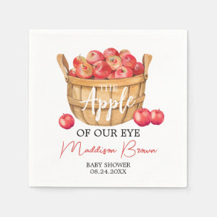 Fall Apple Basket Baby Shower Pappersservett