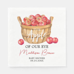 Fall Apple Basket Baby Shower Pappersservett