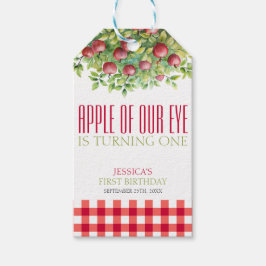 Fall Apple från vår första födelsedag i Öga Presentetikett