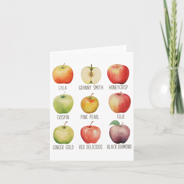 Fall Apple Picking Apple Orchard Boho Farm Fesh to Kort (Framsida)