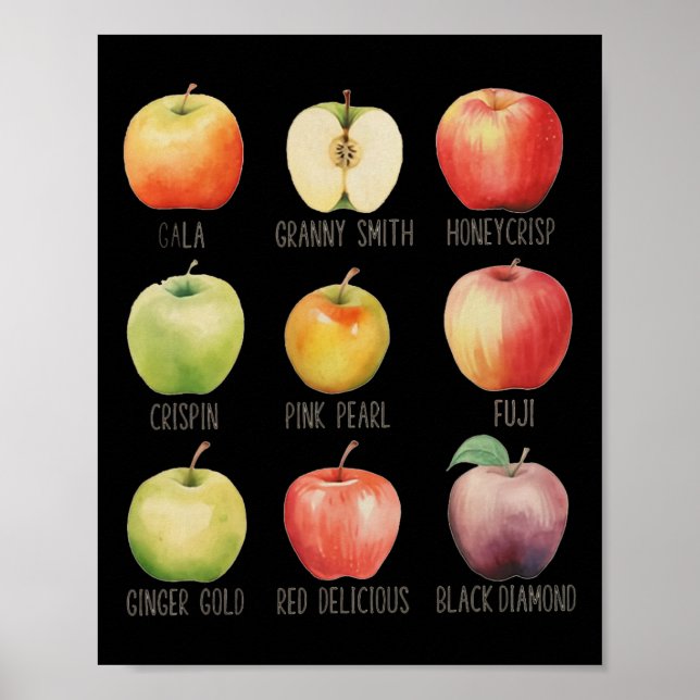 Fall Apple Picking Apple Orchard Boho Farm Fesh to Poster (Framsidan)