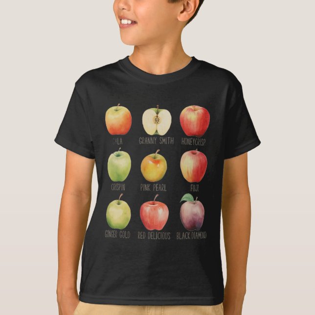 Fall Apple Picking Apple Orchard Boho Farm Fesh to T Shirt (Framsida)