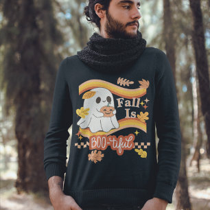 Fall är Boo-tiful - A Ghost Kärlek Fall Lång Ärmad Tröja