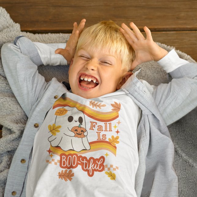 Fall är Boo-tiful - Fall är vacker - Ghost T Shirt (This item is for display purposes only to illustrate the design element. )