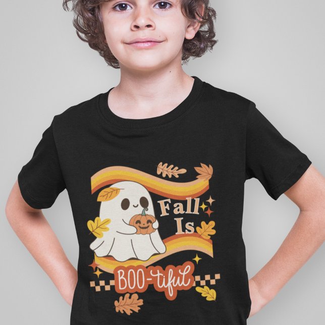 Fall är Boo-tiful - Fall är vacker - Ghost T Shirt (This item is for display purposes only to illustrate the design element. )