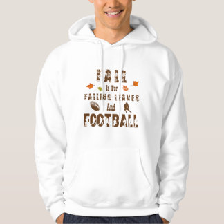 Fall är för fallande Löv och Football Brown Hoodie