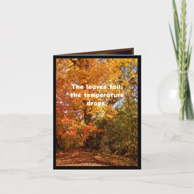 Fall är här, och det är även soppa kort (Framsida)