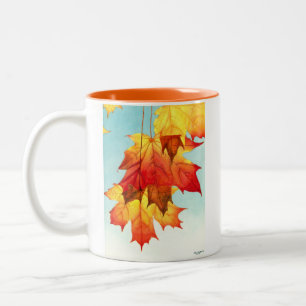 Fall är i luft! Två-Tonad mugg