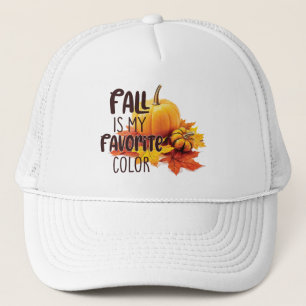 Fall är min favorit Färg - Pumpkins & Löv Keps