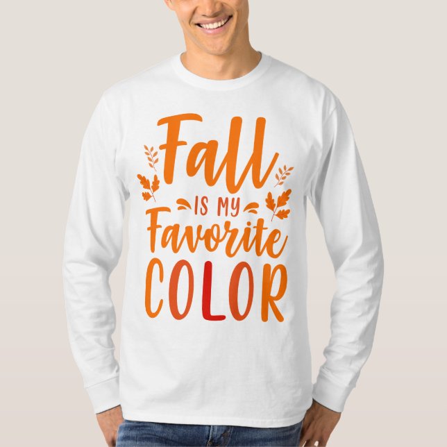 Fall är min favorit Färg T Shirt (Framsida)