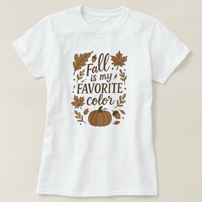 Fall är min favorit färg t shirt (Design framsida)