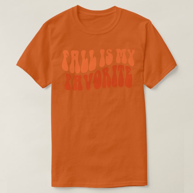 Fall är min favoritHej Fall Vibes Pumpkin Tack T Shirt (Design framsida)