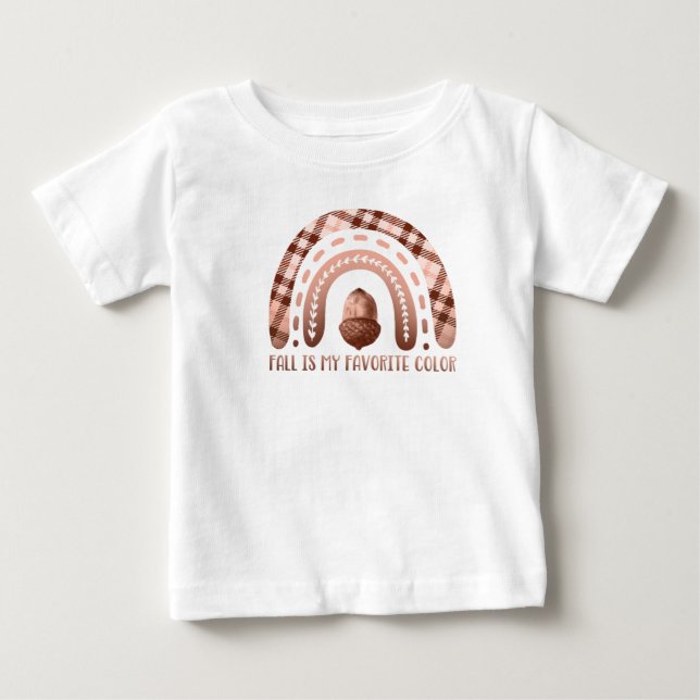 Fall är min favorithöstgaranti färg-baby/småbarn t shirt (Framsida)