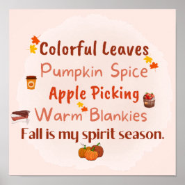 Fall är min själssäsong poster