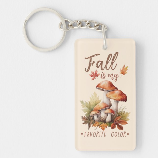 Fall är mitt favoritspråk Färg - svampar och Löv (Framsidan)