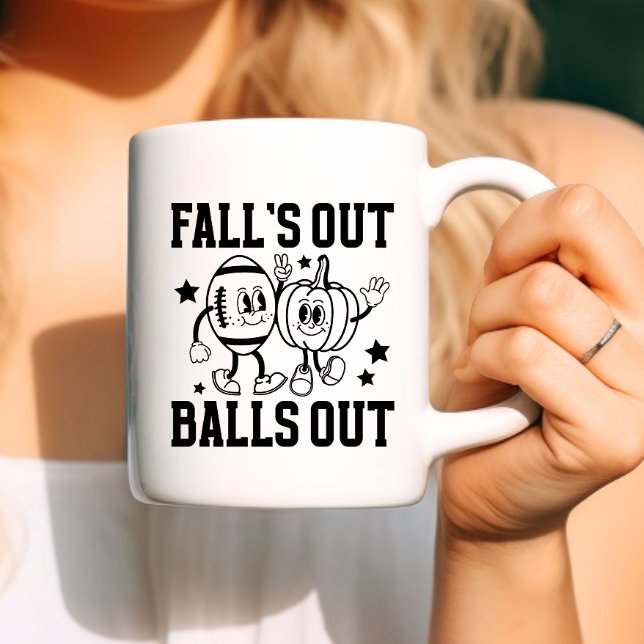 Fall är ute i bollar kaffemugg (Skapare uppladdad)