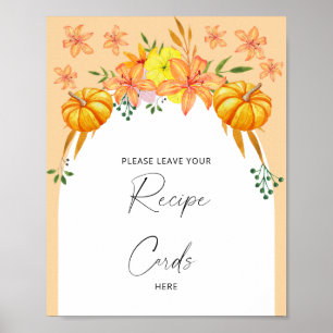 Fall Arch - Ditt recept-kort här Poster